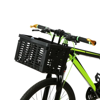 Складная Велосипедная корзина, Съемная Пластиковая Передняя Корзина для велосипедного руля, Задняя стойка для велосипеда, Подвесная Корзина, Велосипедная тележка для перевозки грузов