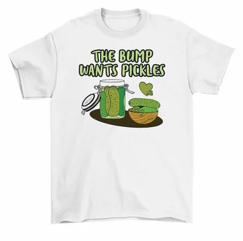 Футболка The Bump Wants Pickles для беременных, женская футболка унисекс