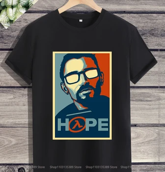 Футболка с логотипом игры Half-Life 2 Time Travel для мужчин, летние винтажные хлопковые футболки с круглым вырезом, футболки, толстовка