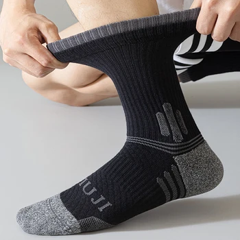 1 пара хлопчатобумажных мужских носков, повседневные дышащие носки средней длины, короткие носки до щиколоток, дышащие мягкие носки