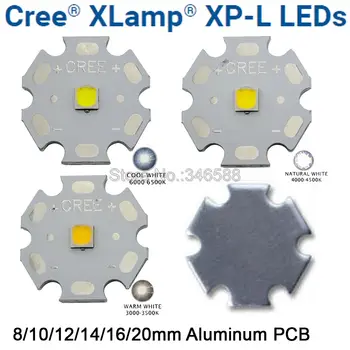 10 Вт Cree XPL XP-L Светодиодная лампа-излучатель высокой плотности высокой плотности Белый Теплый белый Нейтральный белый 8 мм 10 мм 12 мм 14 мм 16 мм 20 мм Алюминиевая печатная плата