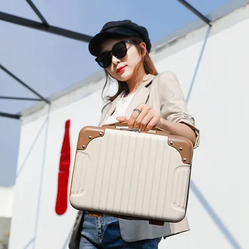 2022 Косметичка Женская Дорожная сумка Модная сумка для хранения косметики 14-дюймовый мини-чемодан Сумка для макияжа для женщин