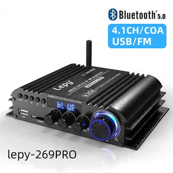 269PRO 4,1 Канальный усилитель Bluetooth 5,0 Коаксиальный вход USB SD Функция FM Выход на сабвуфер Усилитель для домашнего кинотеатра COA USB