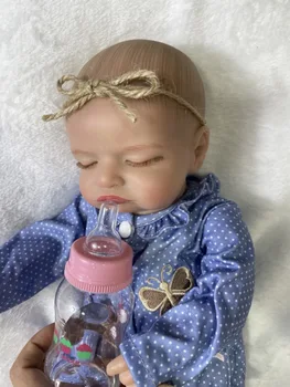 46 см Готовая кукла-Реборн Розали Спящая девочка Реалистичная 3D кожа новорожденного Игрушечная фигурка ручной работы Подарок на День рождения для девочек lol