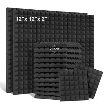 4шт 30x30x5 см Студийная Акустическая пена Звукоизоляционная Защитная Губка для обработки панели Звукопоглощением Уплотнительные прокладки