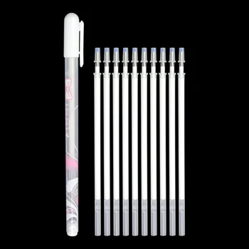 Kawaii Highlight Pen Белая тонкая гелевая ручка с заправкой Для рисования, ручная роспись, ручка с подсветкой для детских канцелярских принадлежностей
