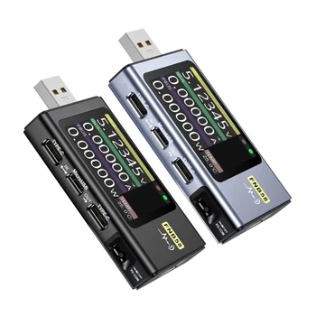 USB-тестер FNB58, измеритель тока Протоколы быстрой зарядки Детектор емкости Прибор для определения мощности Амперметр
