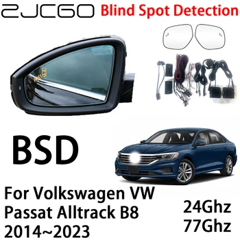 ZJCGO Автомобильная BSD Радарная Система Предупреждения Об Обнаружении Слепых Зон Предупреждение О Безопасности Вождения для Volkswagen VW Passat Alltrack B8 2014 ~ 2023