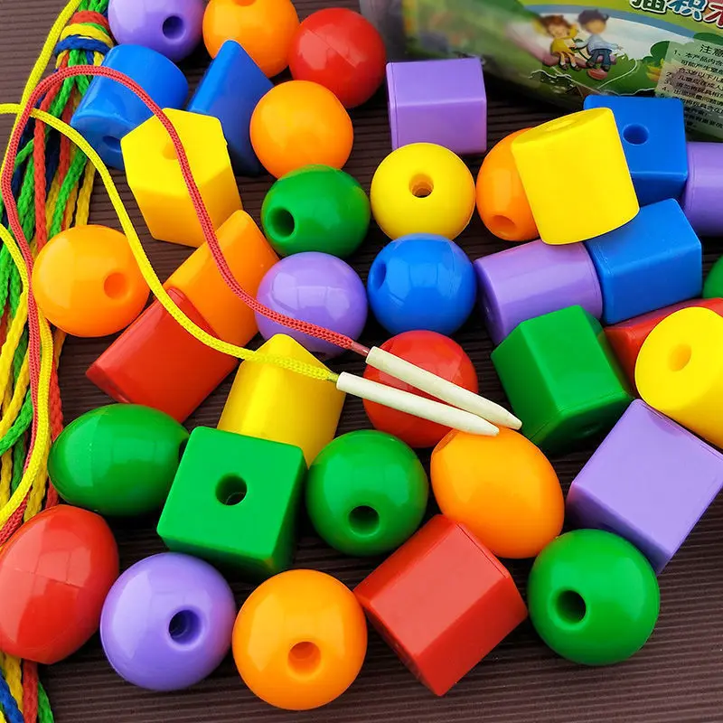 Игрушки из бисера, детские бусы, развитие смешанными нитками, строительные блоки для раннего развития Оптом от 3 до 7 лет.
