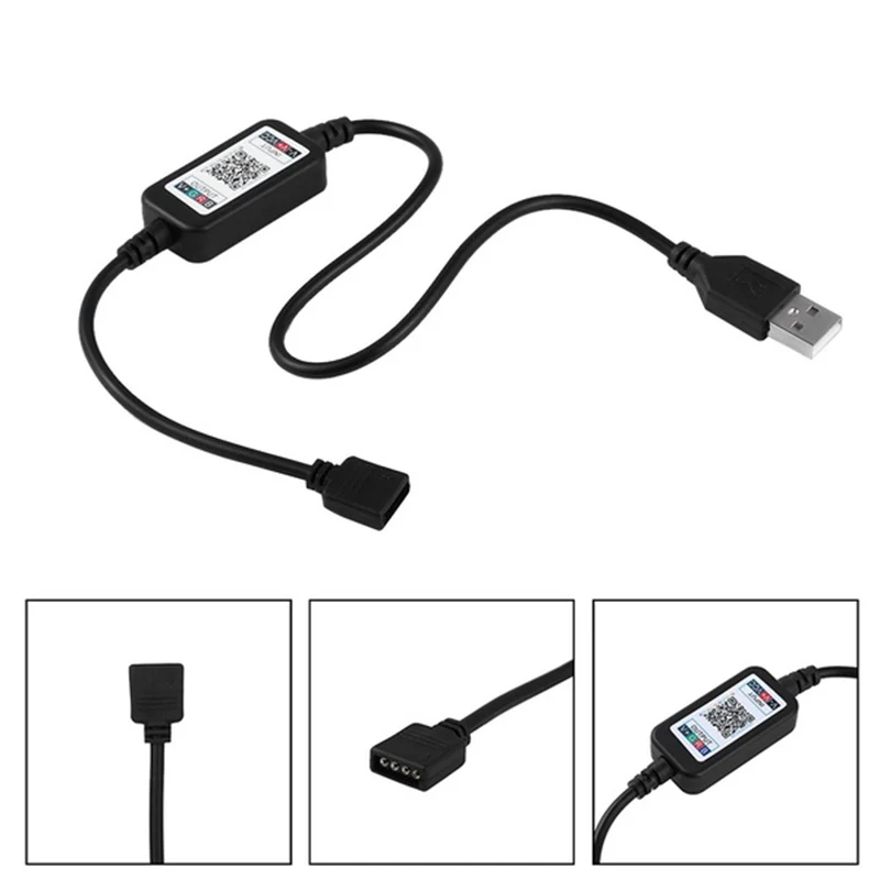Универсальный мини-беспроводной 5-24 В пульт управления смартфоном RGB LED Strip Light Controller USB кабель 4.0 для бара отеля KTC Home