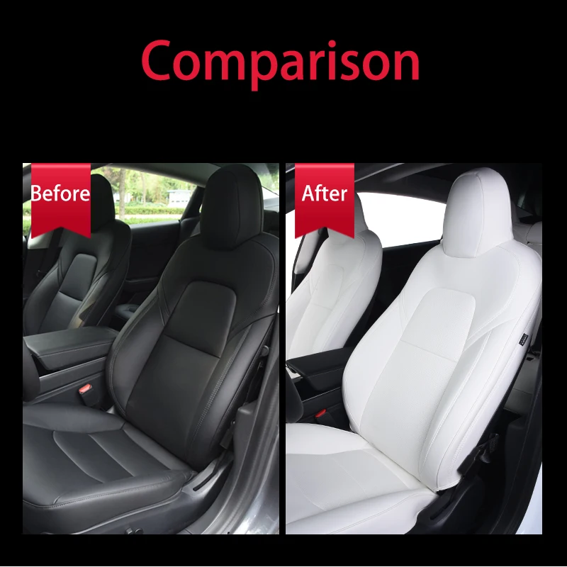 Аксессуары для салона автомобиля, чехлы для автомобильных сидений 1 /Полный комплект для Tesla Model 3/Y, декоративные и защитные детали, пригодные для использования в любое время года