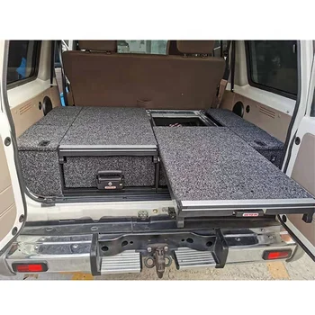 Выдвижной ящик для хранения уличной кухни, походной плиты, выдвижного ящика на роликах, установленного на автомобиле для Land Cruiser 76