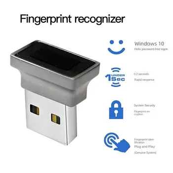Горячая распродажа 2024 Новейший USB-модуль считывания отпечатков пальцев для входа в систему Разблокировка отпечатков пальцев ноутбука Биометрический сканер навесной замок Быстрая доставка