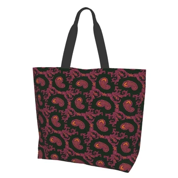 Графика геометрические сумки-тоут для женщин, многоразовые продуктовые сумки, большие сумки для покупок