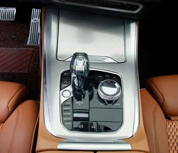 Для BMW X5 G05 2019 2020 LHD Аксессуары для интерьера, коробка передач из нержавеющей стали, глохнет, рамка переключения передач, отделка