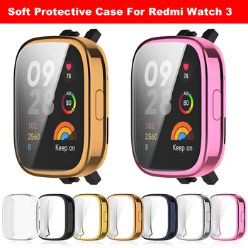 Защитный чехол для часов Redmi Watch 3 из мягкого силикона Tpu Smartwatch, противоударный защитный чехол