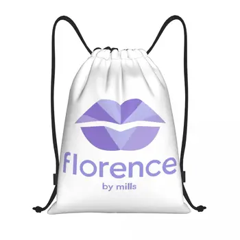 Изготовленные на заказ сумки Florence By Mills на шнурке, женский мужской легкий рюкзак для хранения в спортивном зале
