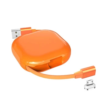 Кабель USB-Micro USB, выдвижной зарядный шнур, проводная поддержка быстрой передачи данных для смартфонов