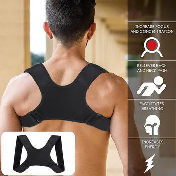 Корректор осанки для поддержки переломов Спины, коррекции плечевого пояса, бандажа, ремня для коррекции осанки позвоночника, спины, плеча, поясницы