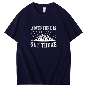 Летняя футболка для мужчин с Приключенческими цитатами и высказываниями, Футболки с ретро-графикой, Хлопковые футболки Оверсайз, футболки с коротким рукавом, Мужская одежда