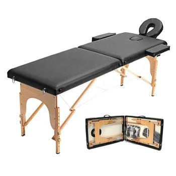 Многофункциональный Портативный 3-х кратный Тайско-Корейский складной деревянный стол для тату-процедур, массажная кровать
