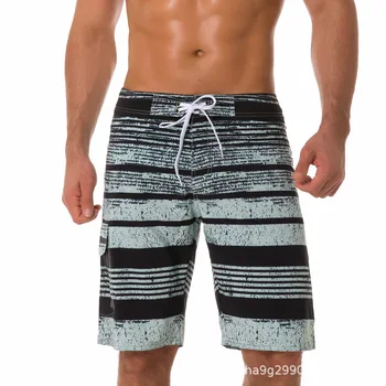 Мужские дышащие водонепроницаемые пляжные брюки в полоску