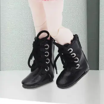Обувь для кукол, модные реалистичные ботинки из искусственной кожи для кукол 1/6, Тонкая работа, мини-обувь для игрушек компактного размера, мини-ботинки для кукол