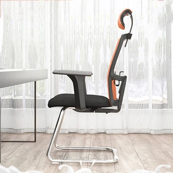 Офисное кресло Boss Mesh С поддержкой головы, Комфортное чтение, Металлические Каркасные Ножки, Офисные стулья для общежития, Эластичная мебель Sillas De Oficina
