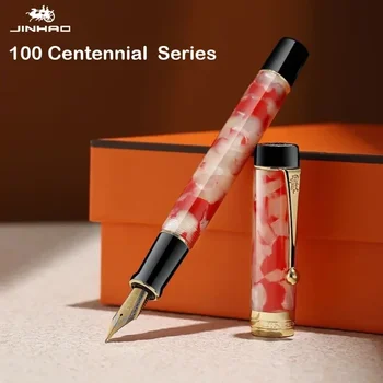 Перьевая ручка JINHAO 100 Centennial из смолы с золотым пером EF F M для письма, канцелярские принадлежности для студентов, стационарные ручки для письма