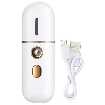 Портативный отпариватель для лица, мини-USB-увлажнитель для лица, нано-распылитель для лица, Удобный отпариватель для лица