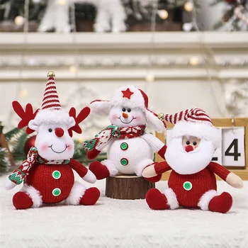Рождественские украшения, Санта-Клаус, Снеговик, Олень, Подвеска, Кукла, украшения для дома, Рождественские Новогодние украшения, Подарки Navidad
