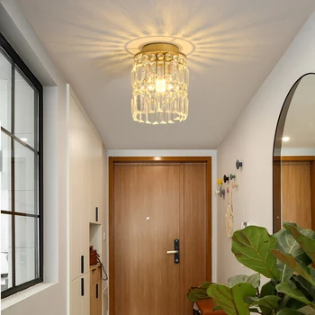 Современные светодиодные хрустальные люстры FSS Светильник для лестничных маршей Подвесной светильник для спальни роскошной виллы отеля