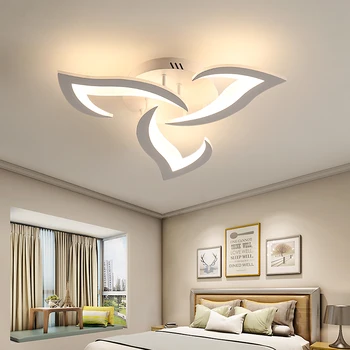 Современный потолочный светильник с дизайном лепестков, акриловый потолочный светильник для спальни, гостиной, столовой, кухни, прихожей