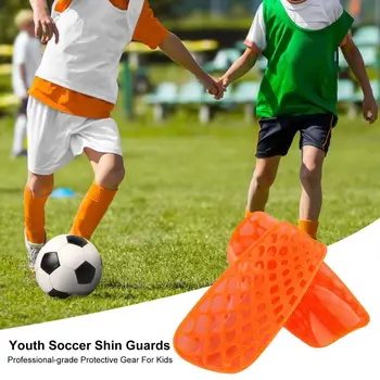 Футбольные щитки для голени для детей, полые щитки для голени для усиленной защиты, профессиональный футбол для детей, защита от ударов для икр