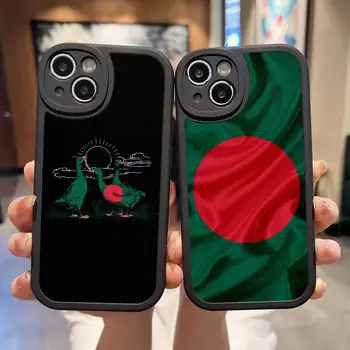 Чехол для телефона с флагом Бангладеш для iPhone 13 12 14 11 Pro Max Mini Xs X Xr 7 8 Plus SE2020 Силиконовый чехол с текстурой мягкой кожи
